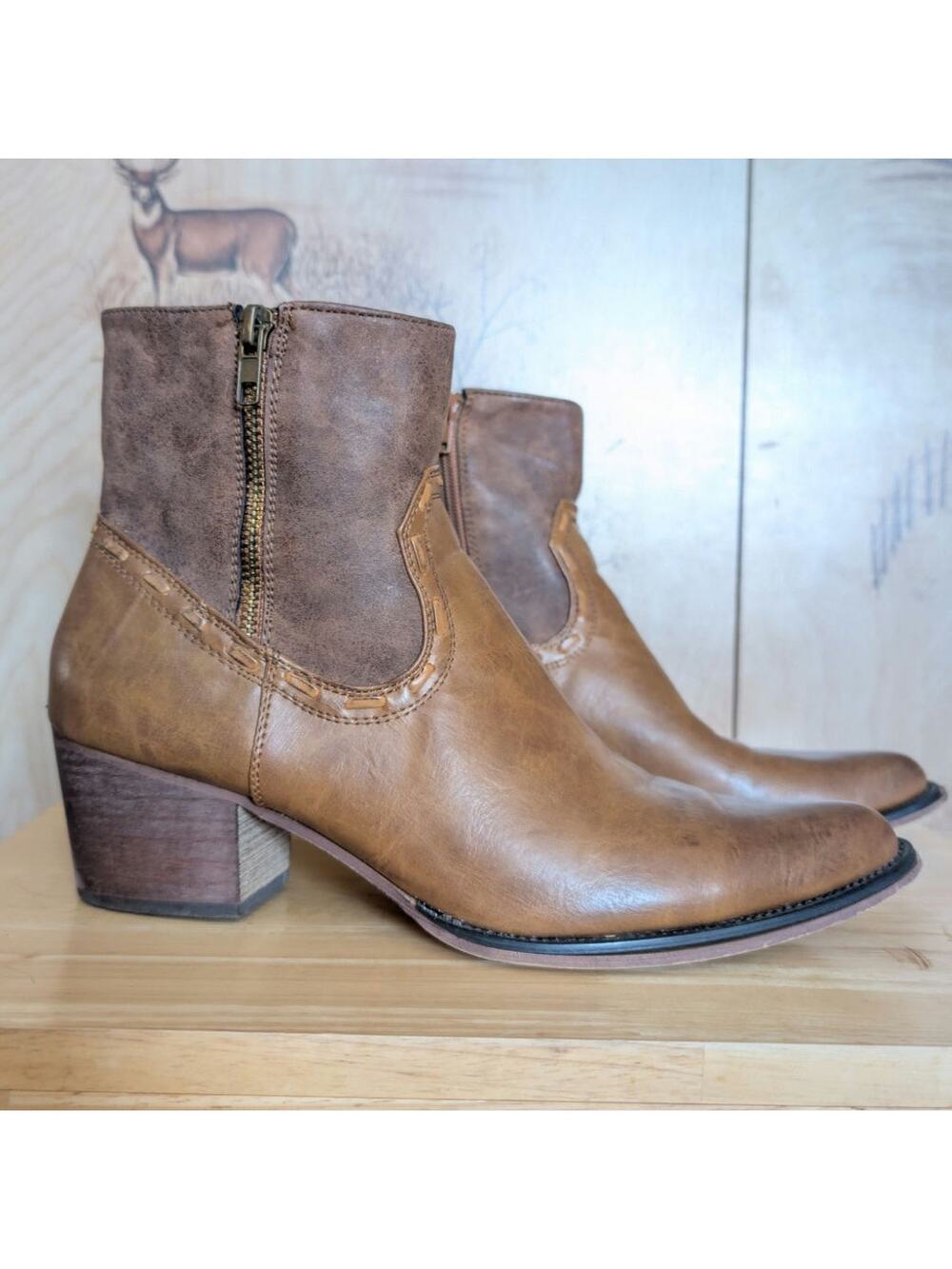 Roper Women's Brie Ankle Boots Size 10 - Picture 1 of 8